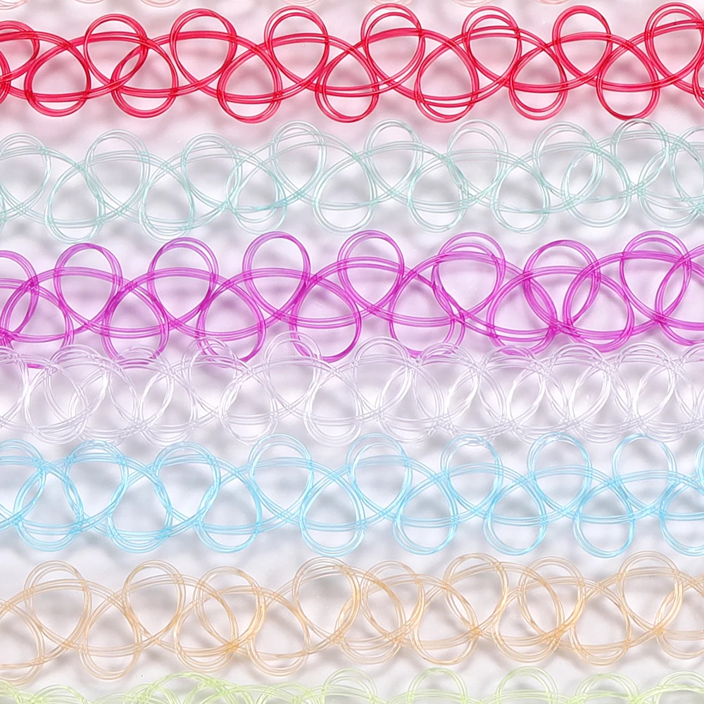 Flower Choker Necklaces Set (19)