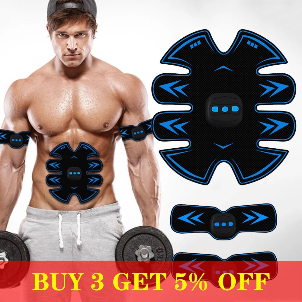 

Smart EMS Massage Abdominal Muscle Stimulator Trainer Exercise Vibration Press Slimming Fat Burning Gym Equipment USB Charged