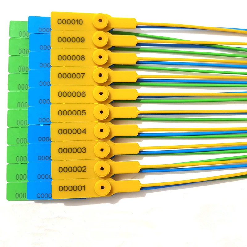 

100PCS Anti-Theft Container Seal Lock Disposable Plastic Seals Self-Locking Nylon Cable Ties It Can Be Customized Logo 60cm