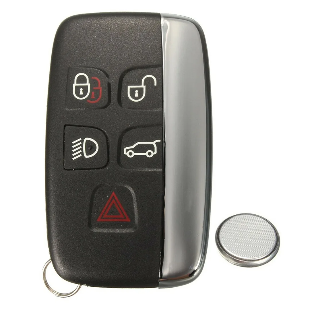 Fit for Land Rover LR4 Range Evoque Sport 5 Buttons Remote Key Case Shell