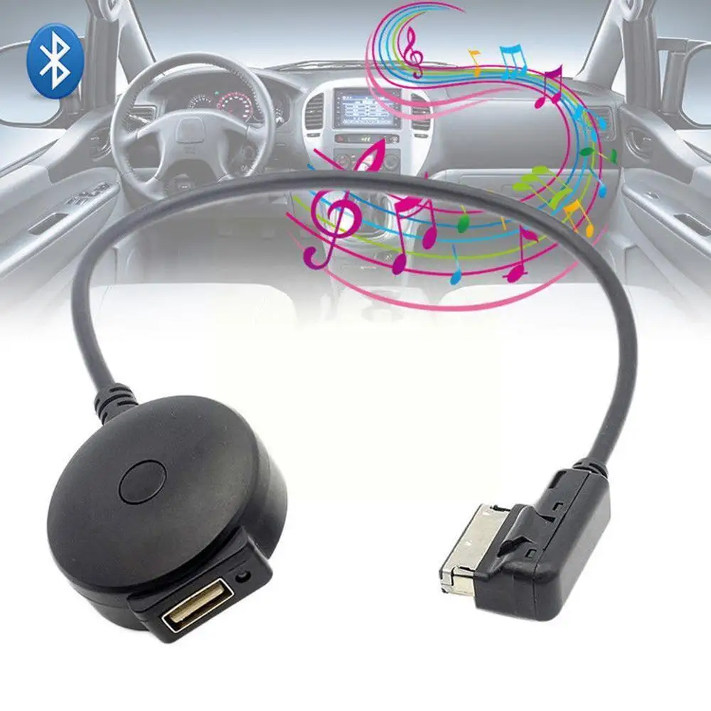 NEW Bluetooth Auxiliary Receiver Cable Adapter For Audi Before 2010 Audio Input Q7 AUX Q5 A4 AMI Interface A6 A5