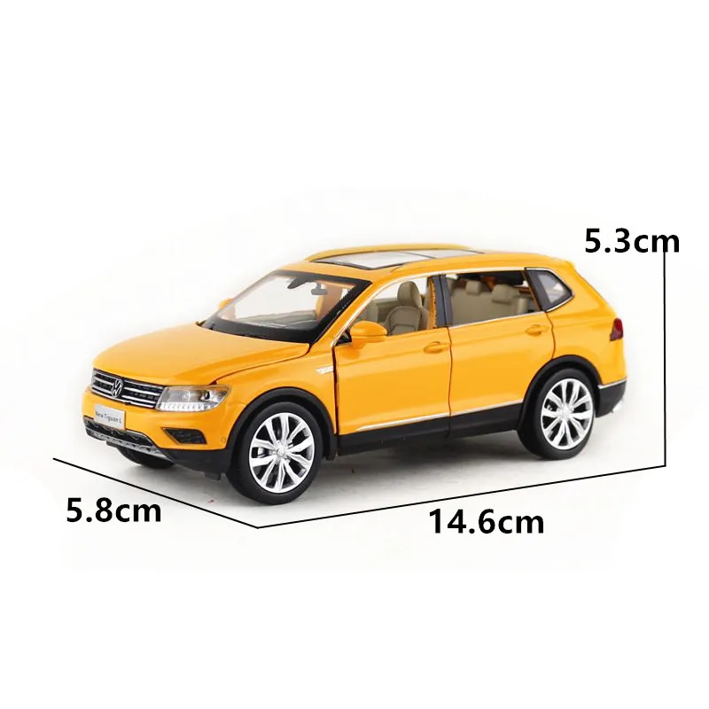 Масштаб 1:32/литая металлическая игрушка/внедорожник Volkswagen Tiguan спортивный