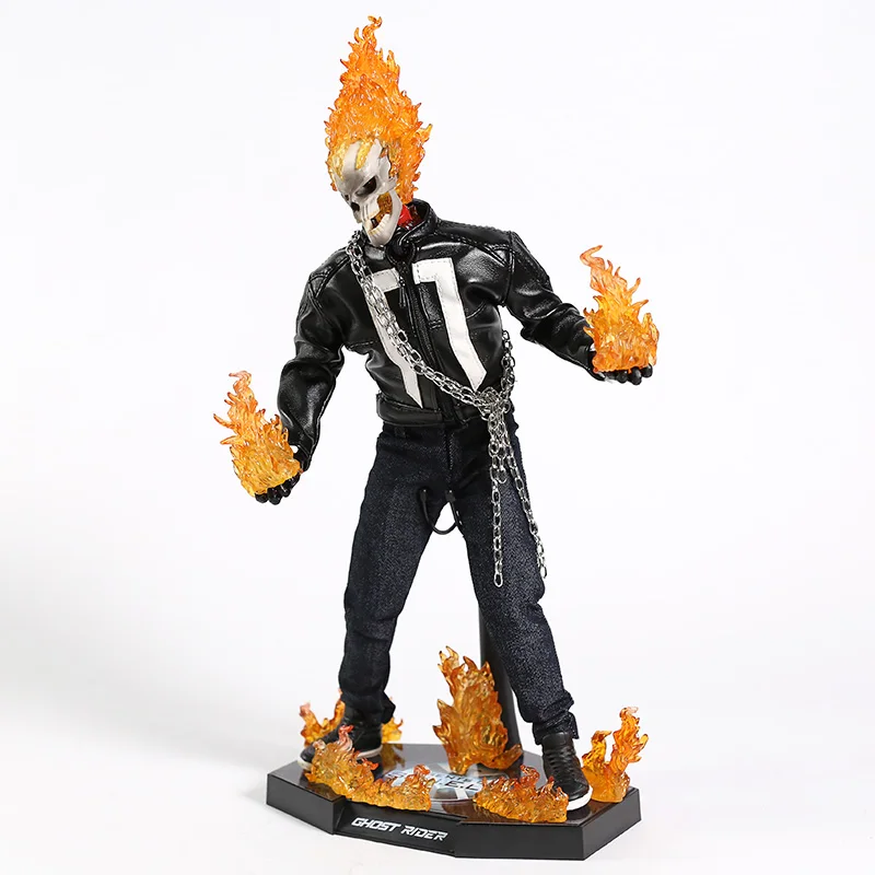 Агенты Щ. И. Т. Щит Ghost Rider 1/6 Масштаб ПВХ фигурка Коллекционная модель игрушки с светодиодный свет