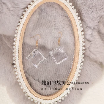 

Princess sweet lolita earrings Original handmade sweet girl Ice earrings simple and casual earrings fashion women GSH252