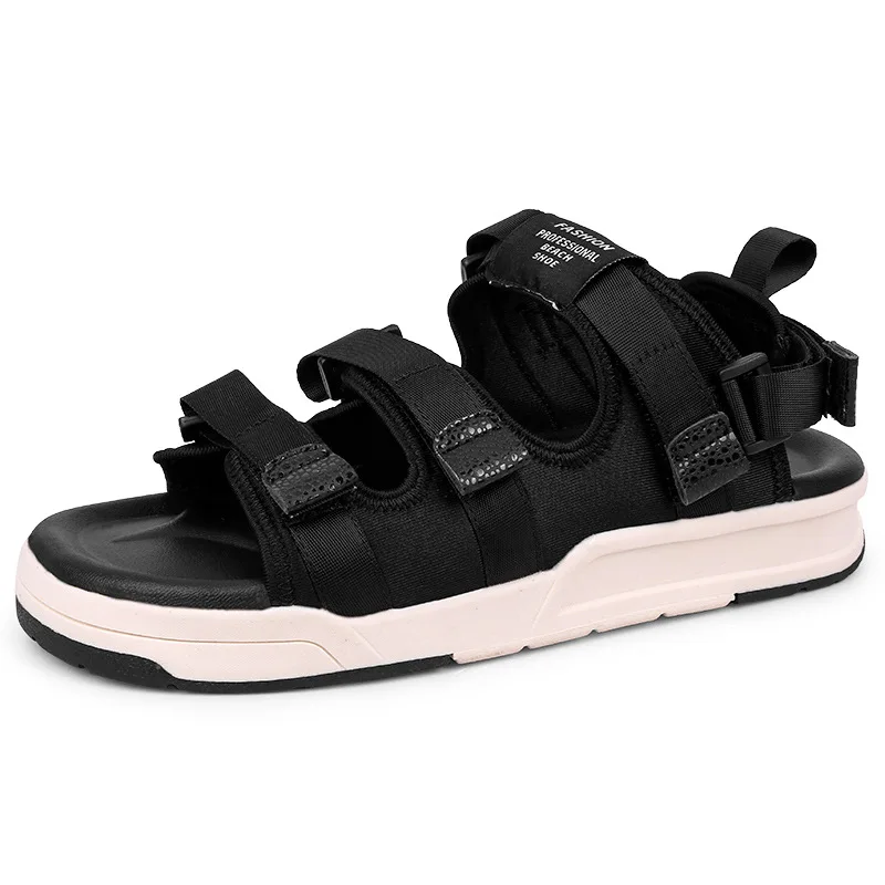 

Summer Men Sports Sandals Men's Middle And High School Students Korean-style Fashion Fashion Outer Wear Peep-Toe Sandals Dual Pu