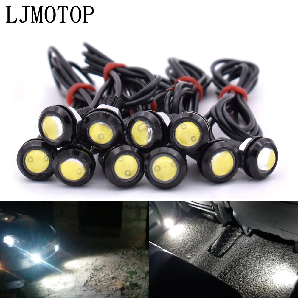 

10 Piece Eagle Eye LED Reverse Backup Light DRL Daytime Running Light For Kawasaki ZX6 ZX9R ZXR400 ZZR600 VERSYS 1000 Z1000