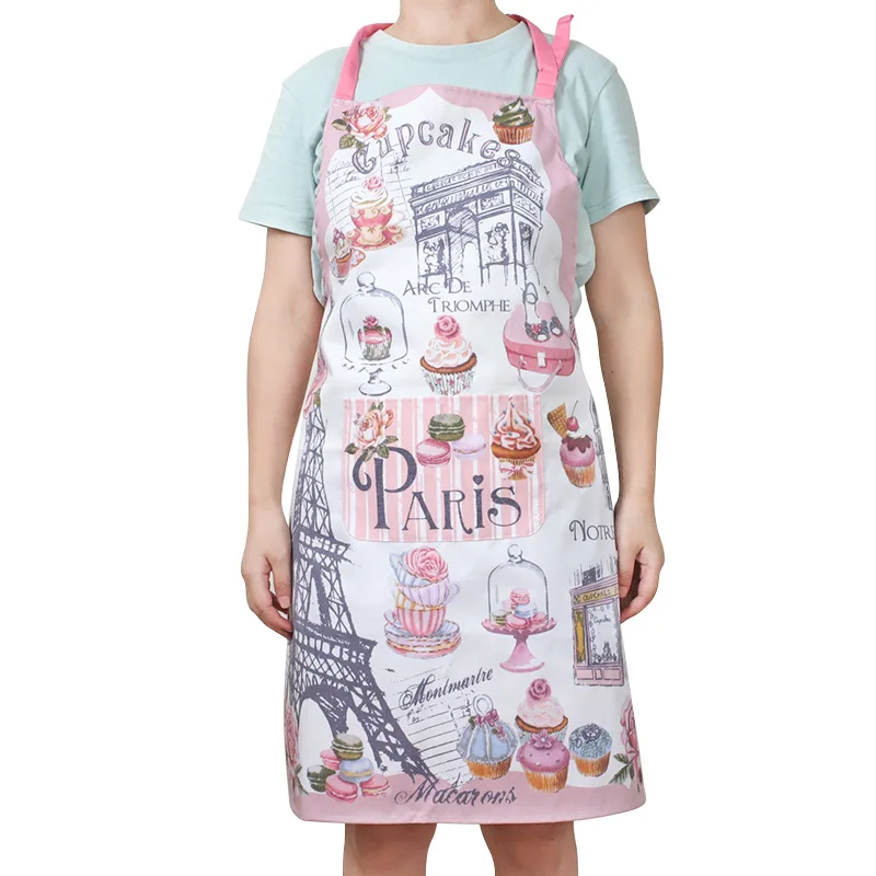 

Paris Tower Apron Merry Christmas Unisex Kitchen Bib with Adjustable Neck for Kitchen Chef Cooking Baking Gardening