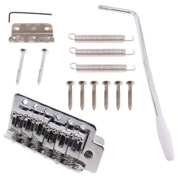 

1 Set 6String Flat Saddle Single Tremolo Bridge System for Electric Guitar