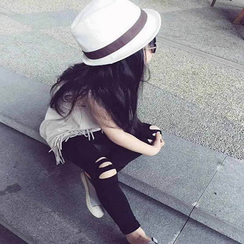 

Childrenswear GIRL'S Pants Cut Fashion-Style Leggings Trousers 19 Spring Clothing New Style 3-8-Year-Old