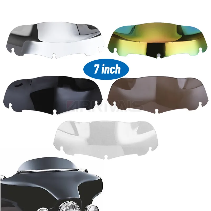 Motorcycle 7inch Windscreen Wind Deflector Windshield For Harley