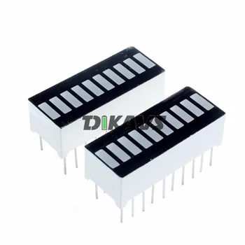 

10 Segment LED Bargraph Light Display Module Bar Graph Ultra Bright Red Yellow Green Blue for Arduino (Pack of 2)