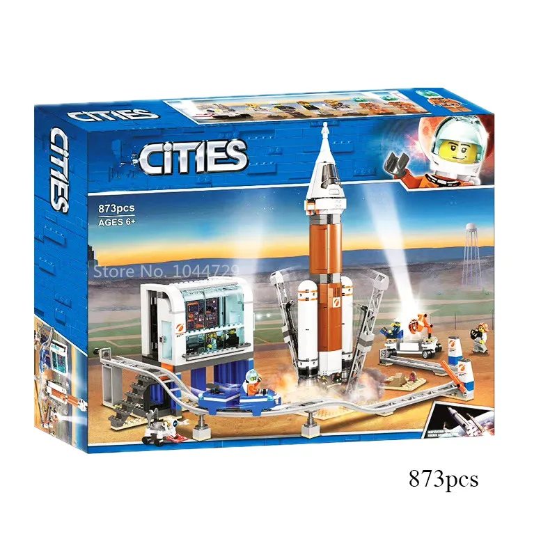 

2020 new space exploration lepins city Deep Space Rocket and Launch Control series building blocks