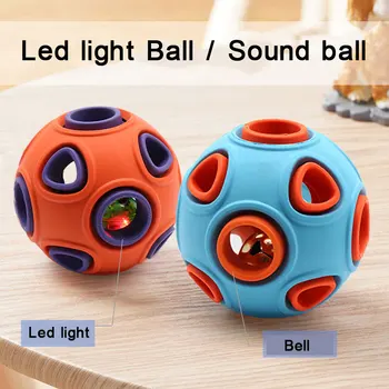 

Interactive LED light / sound ball dog toy Funny Pet Puppy Cat Ball Chewing Sound Dogs Play Fetching toys Pet Supplies