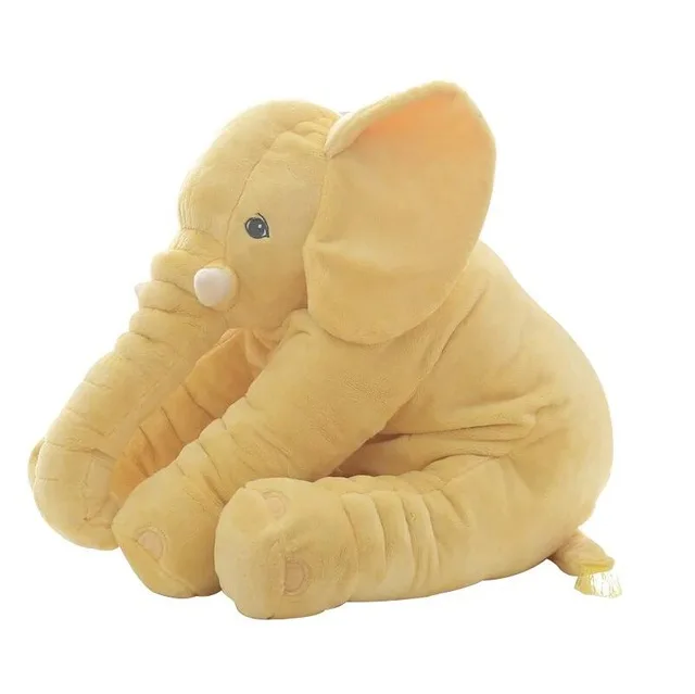 Yellow Комфортная подушка, мультяшная игрушка, детская подушка для сна, плюшевая подушка в форме слона, кукла, подарок на день рождения для детей, кукла-марионетка для малышей - Цвет: Yellow