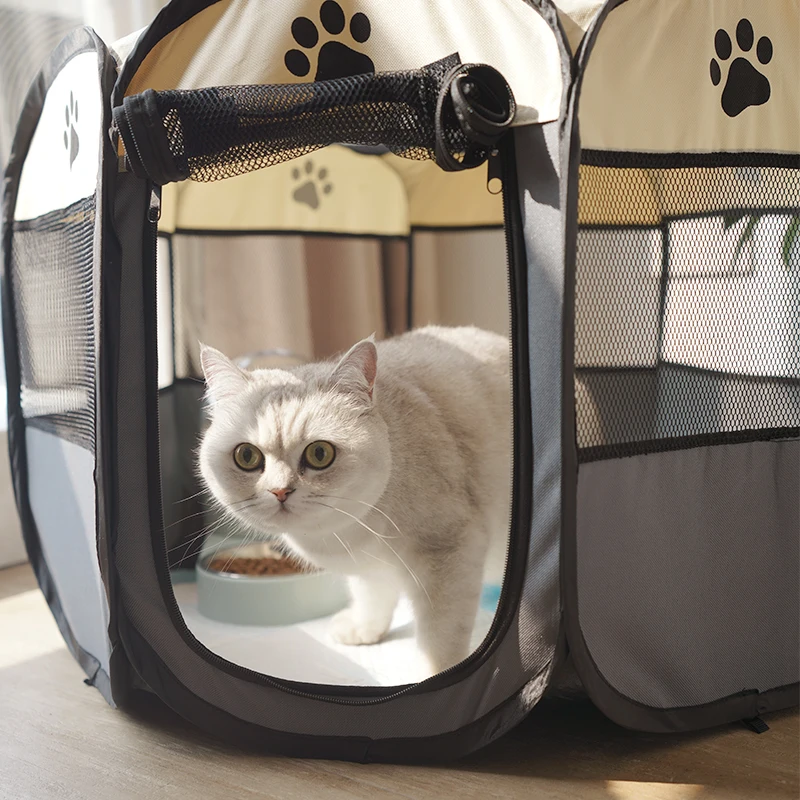 Portable Foldable Dog Cage Pet Tent Houses Playpen Puppy Kennel Cat House Octagon Fence Outdoor For Small Large Dogs Cats Crate Portable Foldable Dog Cage Pet Tent Houses Playpen Puppy Kennel Cat House Octagon Fence Outdoor For Small Large Dogs Cats Crate