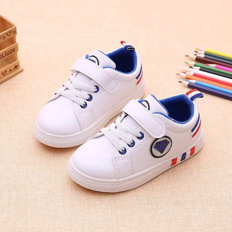 

018 New Style BOY'S Casual Shoes Versitile Fashion Girls Athletic Shoes Children Campus White Shoes