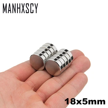 

2pcs Neodymium N35 Dia 18mm X 5mm Strong Magnets Tiny Disc NdFeB Rare Earth For Crafts Models Fridge Sticking magnet 18x5mm