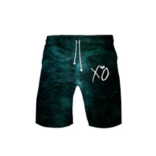 Канадский певец выходные дни Abel Makkonen Tesfaye 3d принт летние мужские модные трендовые шорты популярные повседневные летние шорты