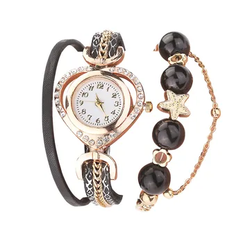 

2020 lady watch for woman Vintage Shining Pearl Bracelet Dial Analog Quartz Wrist Watch complementos mujer relog mujer#F35