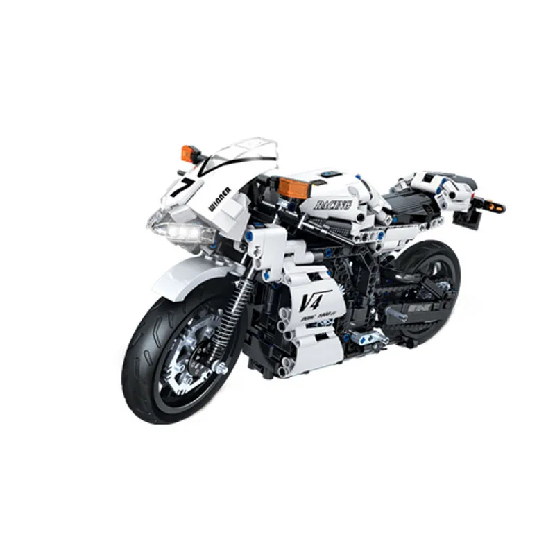 

Wei le 7047 Large Model Racing Motorcycle Science And Technology Assembled Building Blocks Toy BOY'S Gift Crafts