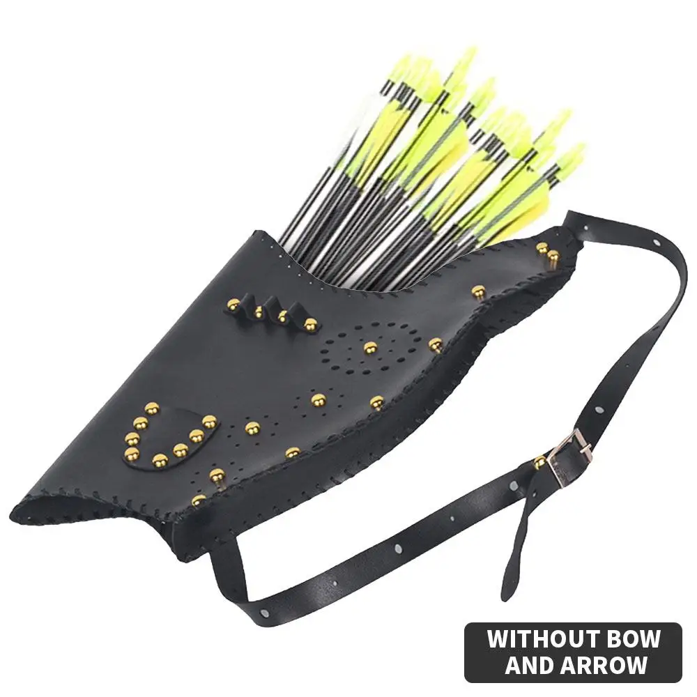 

Decoration Cool Bow Bag Portable Hunting Bow Bag Leather Package Archery Shooting Durable Arrow Accessories Outdoor Sports