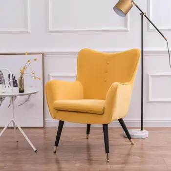 

American single sofa high back chair small apartment simple tiger chair bedroom balcony Nordic lazy sofa