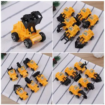 

6pcs Mini Construction Truck Engineering Vehicle Educational Truck Cake Tooper Decoration Party Favor
