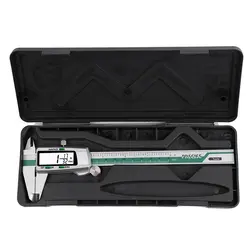 Paquímetro digital, ferramenta de medição em aço inoxidável 6 "150mm, instrumento de medição de calibre