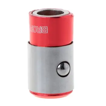 

1PC Red Screwdriver Bits Magnetic Ring 1/4" 6.35MM Metal Strong Magnetizer Screw