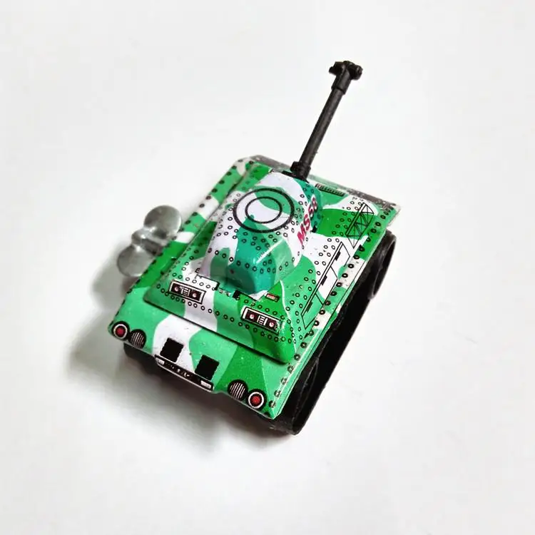 GloryStar Iron Sheet Tank Spring Tank Random Panzer Toy 30 3