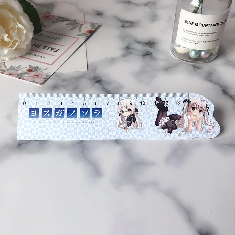 

Anime Ruler Yosuga no Sora Material Escolar Ruler Precision Measuring Tool Learning Student School Stationery