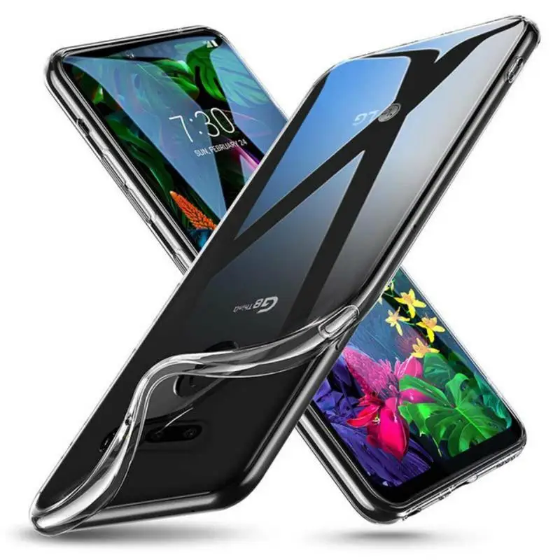 Ультратонкий Прозрачный чехол из ТПУ для LG G8S ThinQ V40 X POWER3 Q7 K40 G4 K8 K10 2018 G7 Q8 V30 G5 на