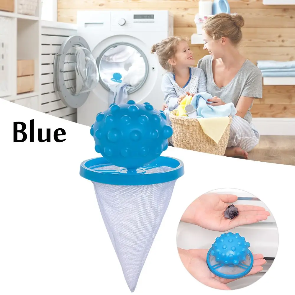 

Ball Shape Washer Filter Reusable Floating Practical Lint Mesh Bag Washing Machine Hair Filter Net Pouch For Laundry Cleaning