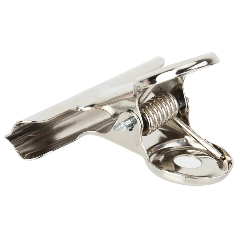 Deli 9523 tie piao jia File Clip Multi-functional Metal Stainless Steel Book Clip Stationery Office Supplies