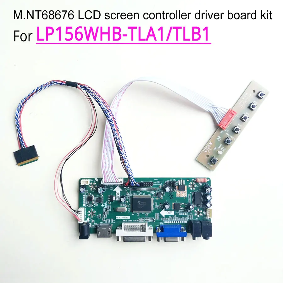For LP156WHB-TLA1/TLA2/TLB1/TLB2 1366*768 VGA DVI M.NT68676 screen controller drive board notebook LCD WLED 40-Pin LVDS kit | Компьютеры и