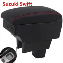 Для Suzuki Swift подлокотник коробка Универсальная автомобильная центральная консоль Модификация аксессуары двойной поднятый с USB 2005
