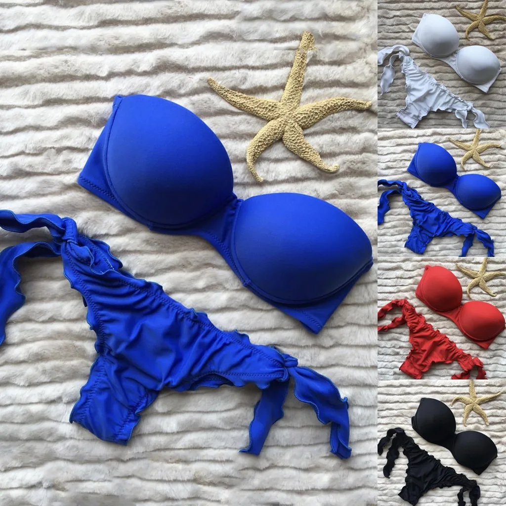 Набор бикини женский плюс большой размер раздельный купальник Plavky Maillot De Bain