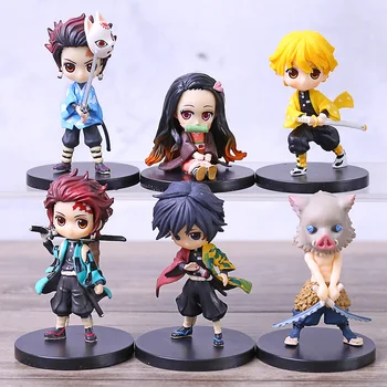 

Q Posket Demon Slayer Kimetsu no Yaiba Kamado Tanjirou Nezuko Agatsuma Zenitsu Hashibira Inosuke Tomioka Giyuu Figures 3pcs/set