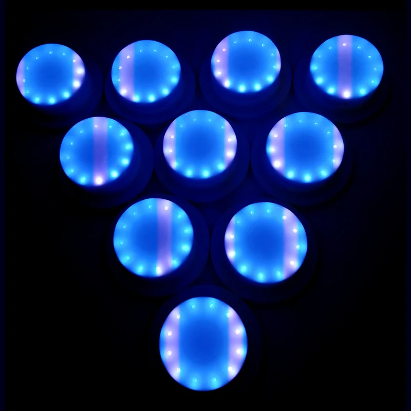 120 мм Прямая зарядка 12RGB + 12 Белый светодиодный источник света 16 цветов для