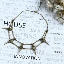 В кулон с вороном Цепочки и ожерелья старинное Латунное Птица Череп, колье-чокер Цепочки и ожерелья унисекс Мужские Цепочки и ожерелья Boho себе Цепочки и ожерелья