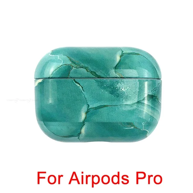 15 Роскошный чехол для наушников с мраморным узором для Airpods 1 2 Pro, Жесткий Чехол для ПК, чехол для зарядки, корпус для AirPods 1 2 3, защитный чехол - Цвет: 15