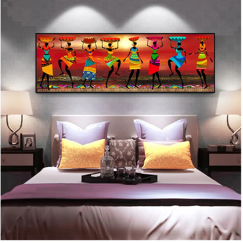 Абстрактные африканские обнаженные женские холщовые настенные картины художественные плакаты и принты