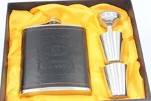 Supply Wholesale Stainless Steel Thick 2 Loaded Spirit Bottle Portable Outdoor Wine Pot 2 of Metal Wine Bottle
