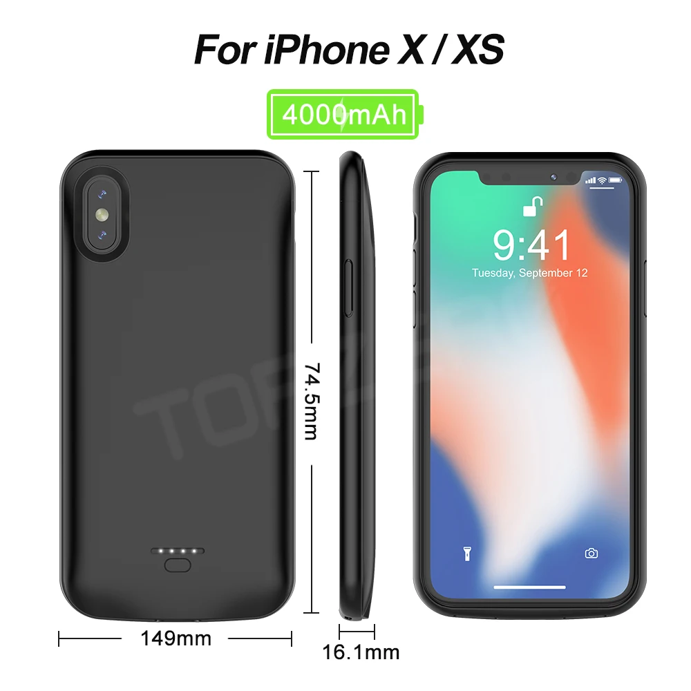 Зарядное устройство чехол для iPhone 5 5S SE 6 6S 7 8 Plus X XS XR XS MAX 11 Pro MAX Универсальное портативное зарядное устройство чехол