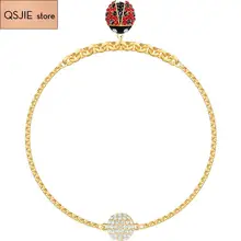 Высокое качество SWA лебедь серии браслет регулируемый мышь Mi Mini розовое золото браслет ювелирные изделия для женщин подарок на день рождения