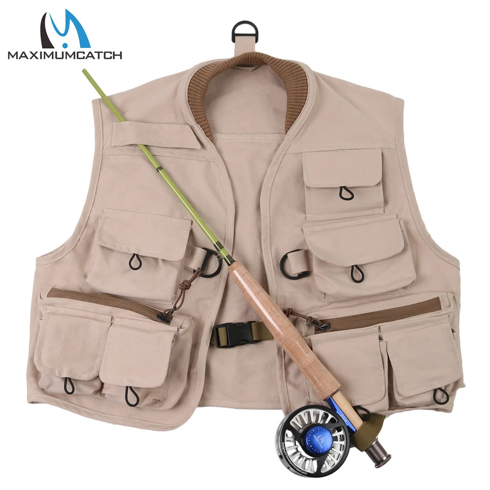 Maximumcatch 100% Cotton Fly Fishing Vest Youth Fishing Vest Pack Size  S/M/L for Kids - AliExpress