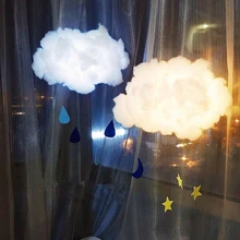 2 м DIY ручной работы Милый хлопковый светильник в форме облака подвесной Ночной светильник подарок на день рождения Домашний декор для спальни Прямая поставка