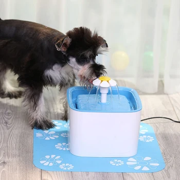 

Dog Cat Water Fountain LED Electric Feeder Bowl Drinking Dispenser Pets Supplies USB Dog Pet Mute Drinker Feeder Bowl