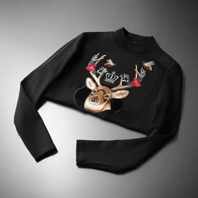 Ah10687, модные мужские Топы И Футболки,, Подиумные роскошные, известный бренд, Европейский дизайн, короткие, с принтом, вечерние, стильные футболки, мужская одежда