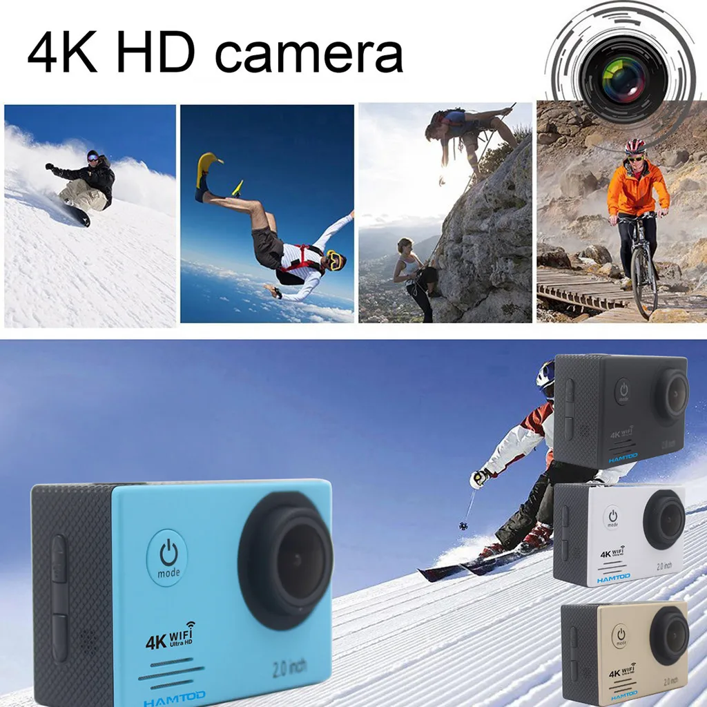 Водонепроницаемая Ультра HD 1080P 30m подводная камера для дайвинга pro DV видеокамера телефон управление камера F60R 4K wifi Спортивная S камера 8,5